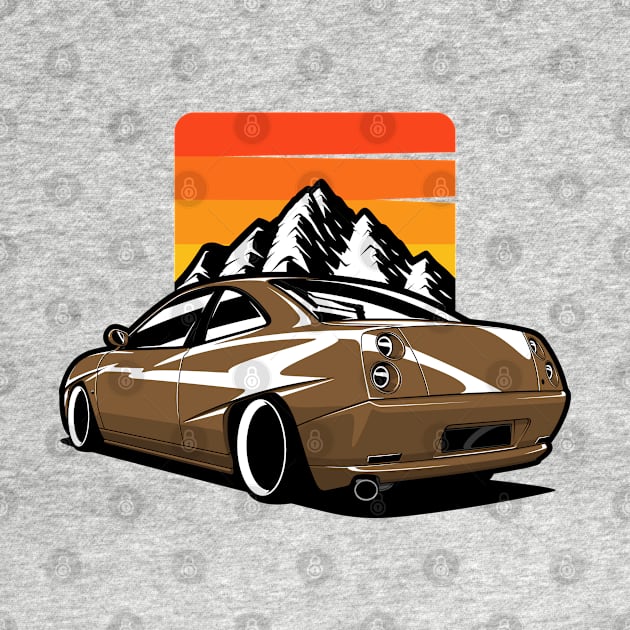 Brown Coupe Turbo Type 175 in Mountains by KaroCars